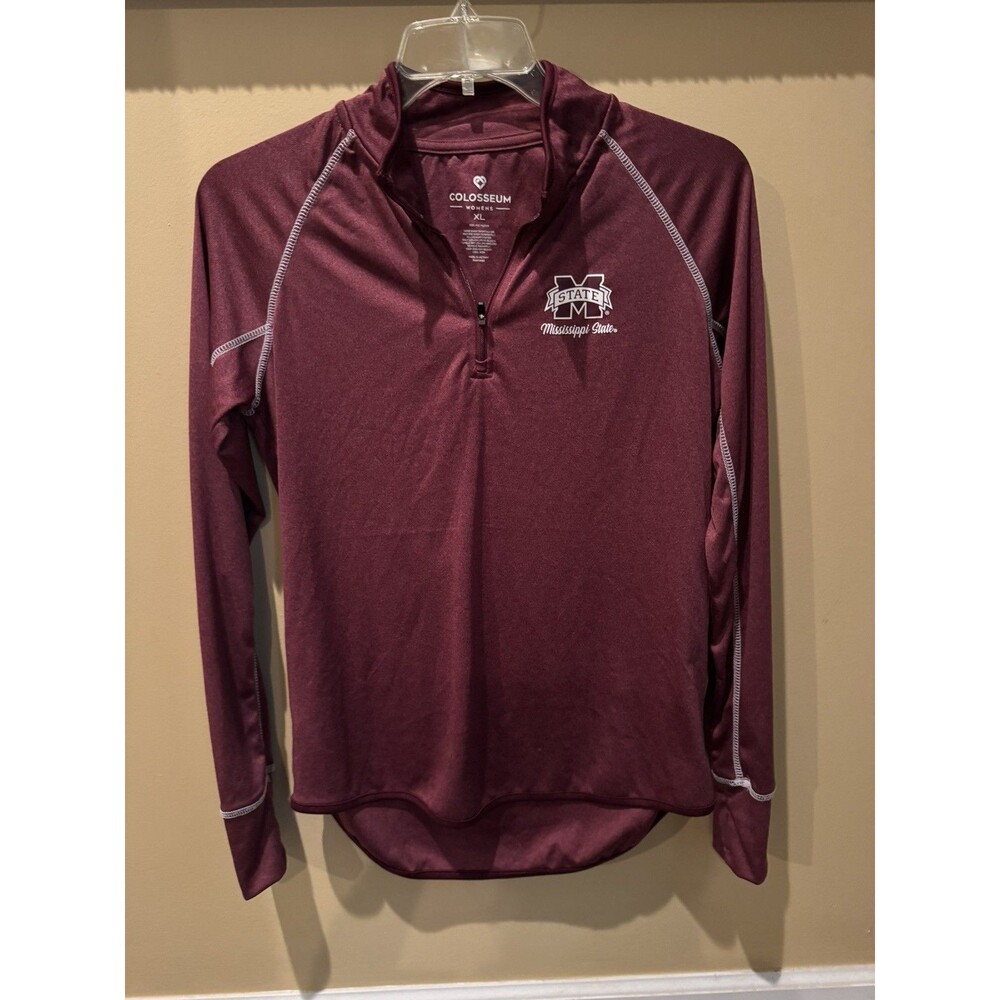 Mississippi State Bulldogs Maroon Women’s Colosseum 1/4 Zip Pullover X Large